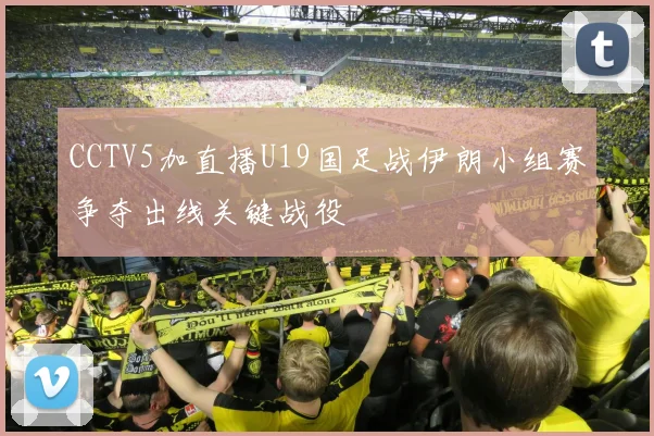 CCTV5加直播U19国足战伊朗小组赛争夺出线关键战役